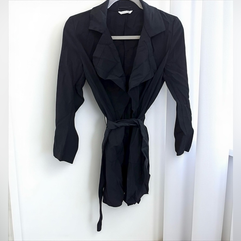 Max Mara Tie Waist Black Cardigan Size Small
